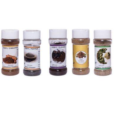 Vobyl package (Cardamon,Cinnamon,Black Pepper,Ginger And Cloves Spices)