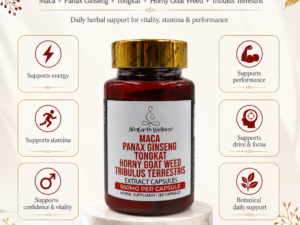 Maca,Ginseng,Tongkat,Tribulus and Horny goat
